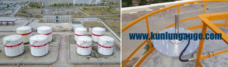 The oil tank level gauge is applied to the tank area measurement - KunLun
